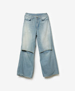 画像をギャラリービューアに読み込む, VEIN ヴェインの11OZ DENIM CUT OFF BAGGY JEANS - L.NAVYの公式通販サイトsession福岡セレクトショップ
