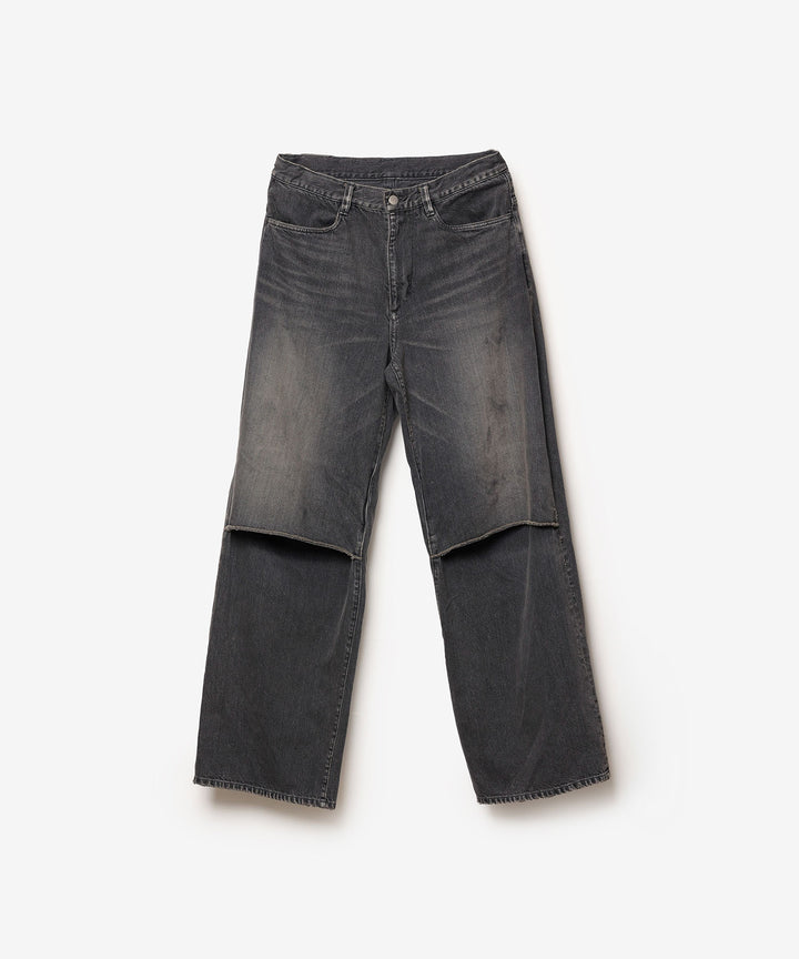 VEIN ヴェインの11OZ DENIM CUT OFF BAGGY JEANS - BLACKの公式通販サイトsession福岡セレクトショップ