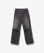 画像をギャラリービューアに読み込む, VEIN ヴェインの11OZ DENIM CUT OFF BAGGY JEANS - BLACKの公式通販サイトsession福岡セレクトショップ
