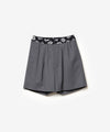 【 VEIN 】3/60 HIGH TWIST WOOL TRO EASY SHORTS - D.GRAY