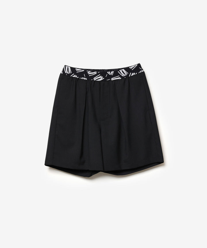 VEIN ヴェインの3/60 HIGH TWIST WOOL TRO EASY SHORTS - BLACKの公式通販サイトsession福岡セレクトショップ