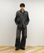 画像をギャラリービューアに読み込む, VEIN ヴェインの11OZ DENIM COVERALL JKT - BLACKの公式通販サイトsession福岡セレクトショップ
