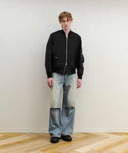 VEIN 】11OZ DENIM CUT OFF BAGGY JEANS - L.NAVY | 公式通販サイト 