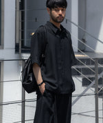 画像をギャラリービューアに読み込む, ATTACHMENT / EXCLUSIVE ITEMアタッチメントのPE LIGHT TROPICAL DOLMAN SLEEVE REGULAR COLLAR SHIRT S/S - BLACKの公式通販サイトsession福岡セレクトショップ
