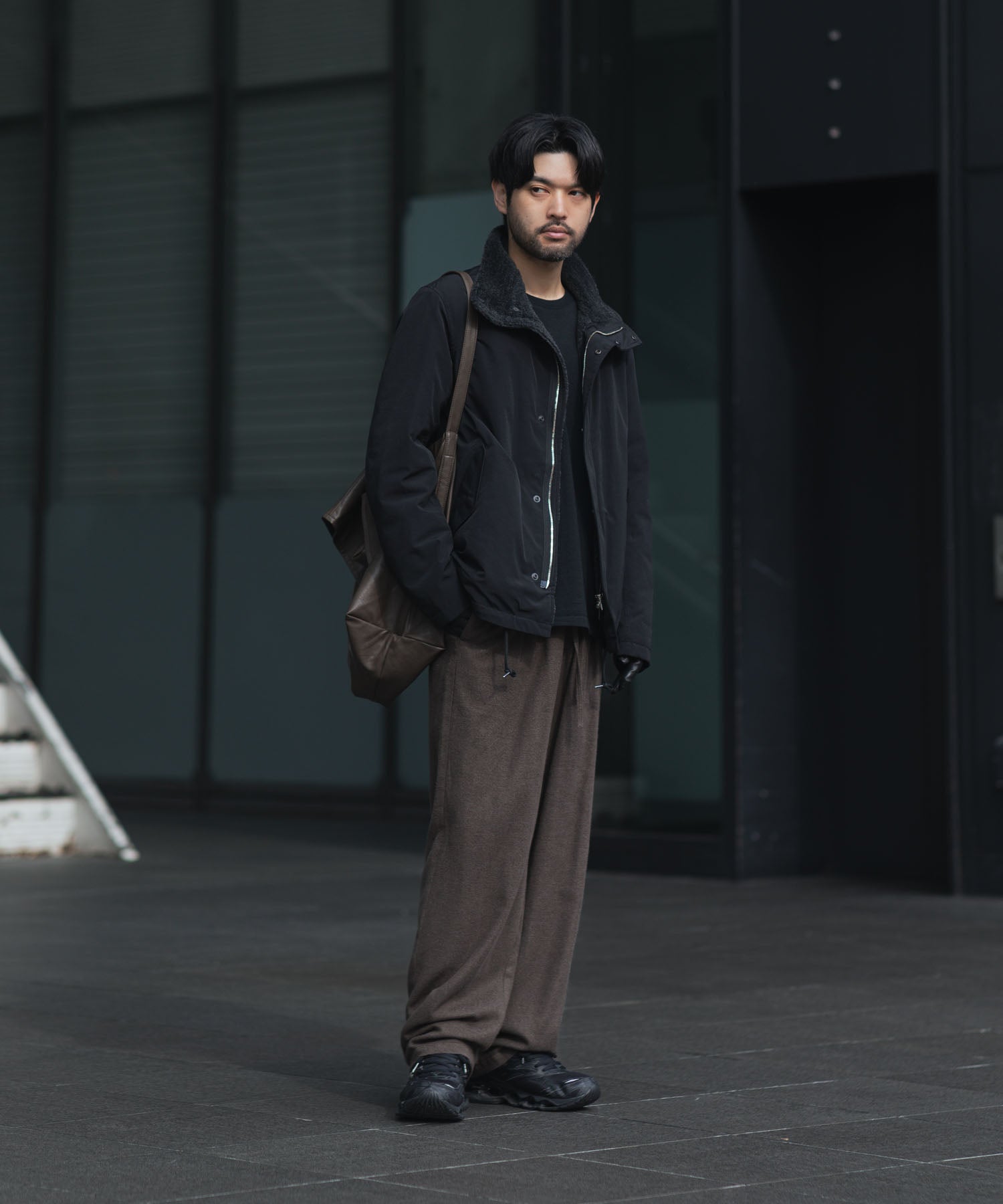 ATTACHMENT アタッチメントのRY/CO/SI FLANNEL 1TUCK EASY TROUSERS - D.GRAYの公式通販サイトsession福岡セレクトショップ