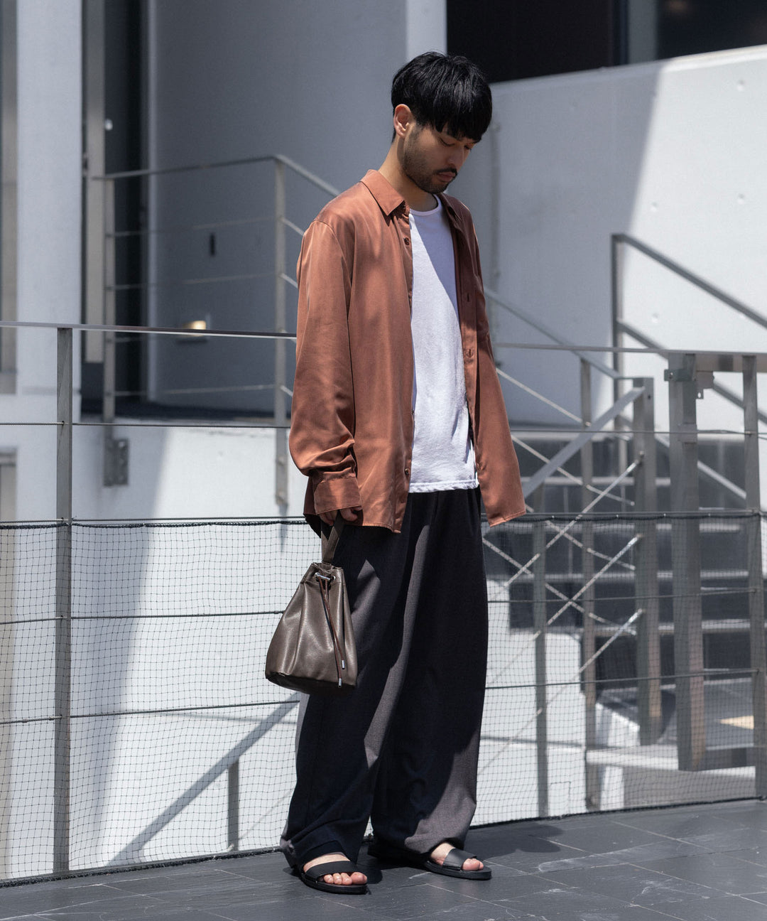 ATTACHMENT アタッチメントの100/3 HIGH TWIST JERSEY SLIM FIT S/S TEE - WHITEの公式通販サイトsession福岡セレクトショップ