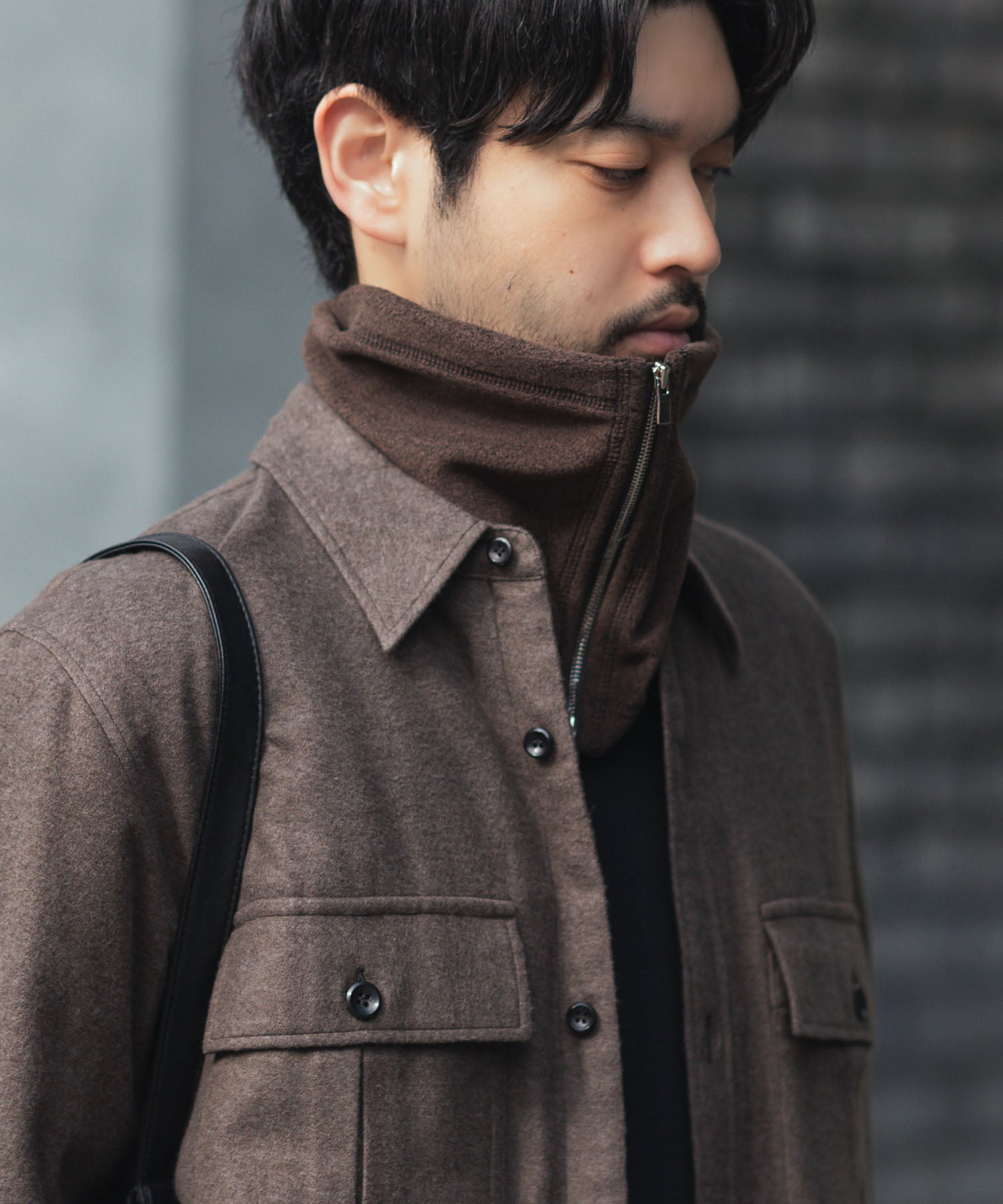 【 ATTACHMENT / EXCLUSIVE ITEM 】POLARTECフリース ネックウォーマー - D.BROWN