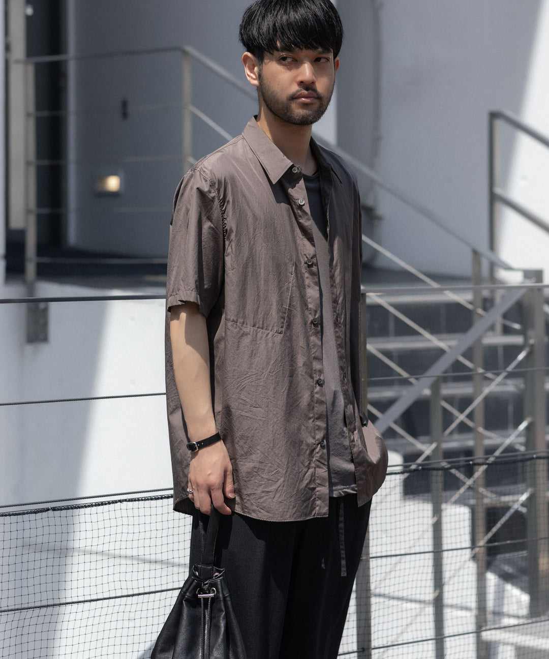 VEIN ヴェインの140/2 GIZA BROAD S/S SHIRT - L.BROWNの公式通販サイトsession福岡セレクトショップ