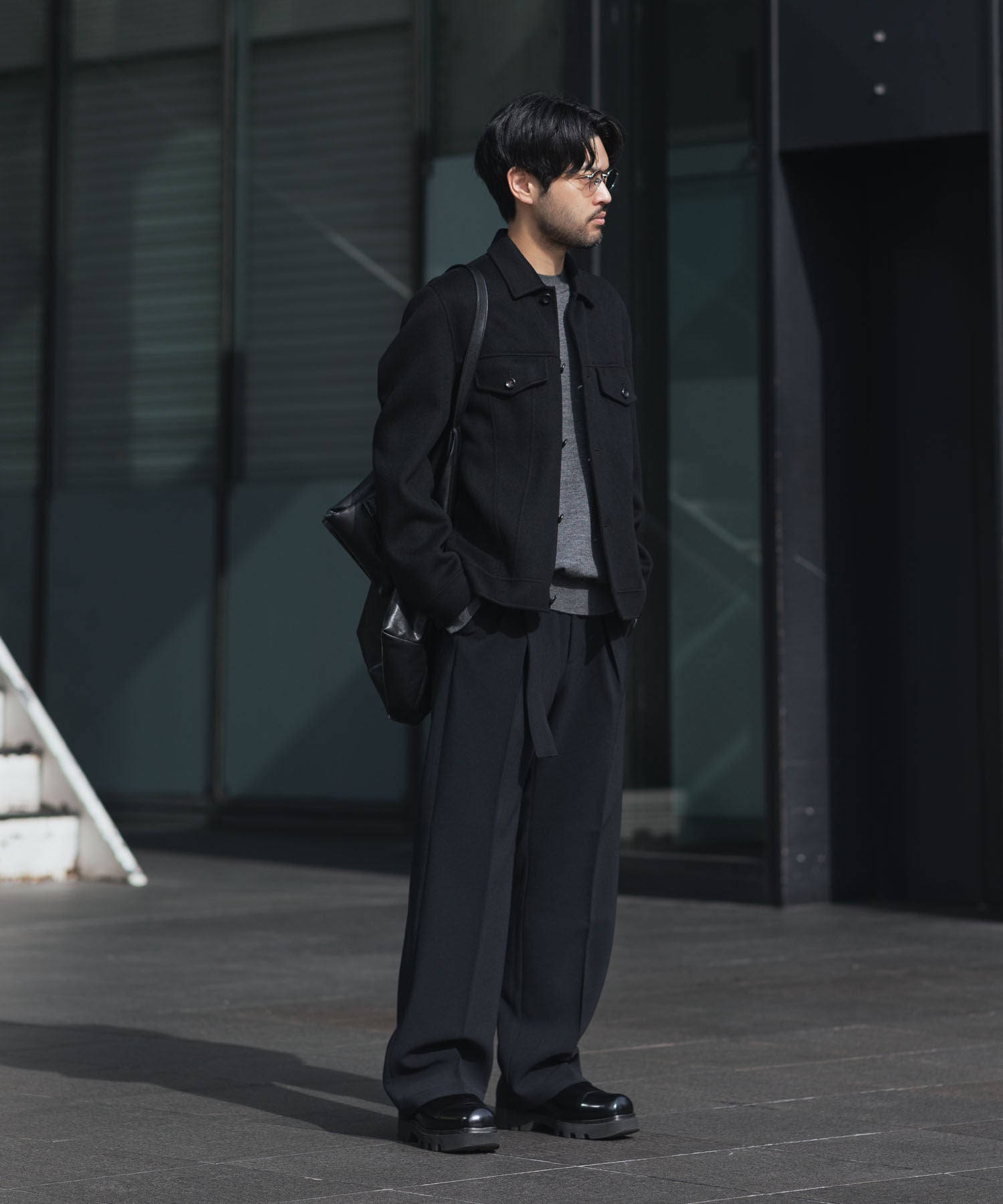 ATTACHMENT アタッチメントのWO/CA DOUBLE FACE BEAVER TRACKER JACKET - BLACKの公式通販サイトsession福岡セレクトショップ