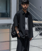 画像をギャラリービューアに読み込む, ATTACHMENT / EXCLUSIVE ITEMアタッチメントのPE LIGHT TROPICAL DOLMAN SLEEVE REGULAR COLLAR SHIRT S/S - BLACKの公式通販サイトsession福岡セレクトショップ
