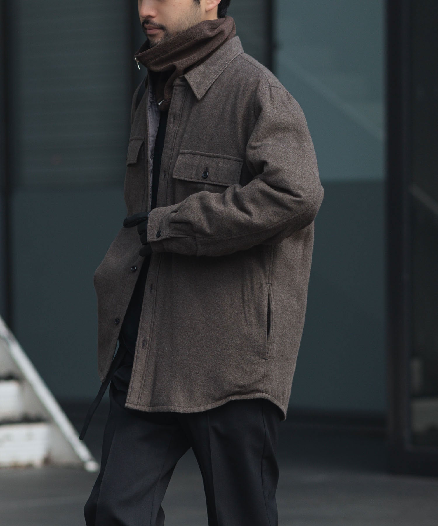 【 ATTACHMENT / EXCLUSIVE ITEM 】POLARTECフリース ネックウォーマー - D.BROWN