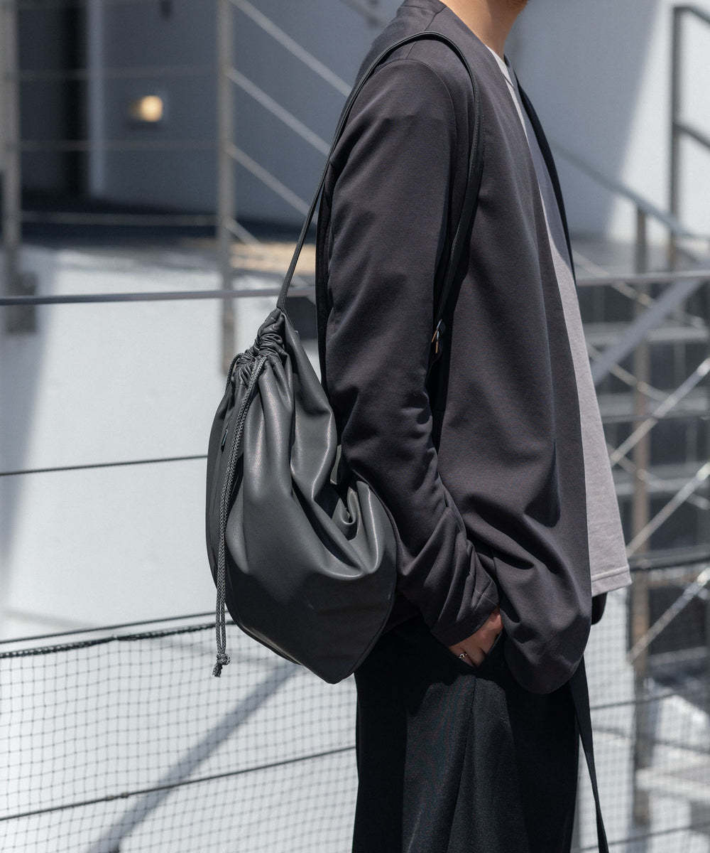 ATTACHMENT アタッチメントのSYNTHETIC LEATHER BUCKET BAG - GRAYの公式通販サイトsession福岡セレクトショップ