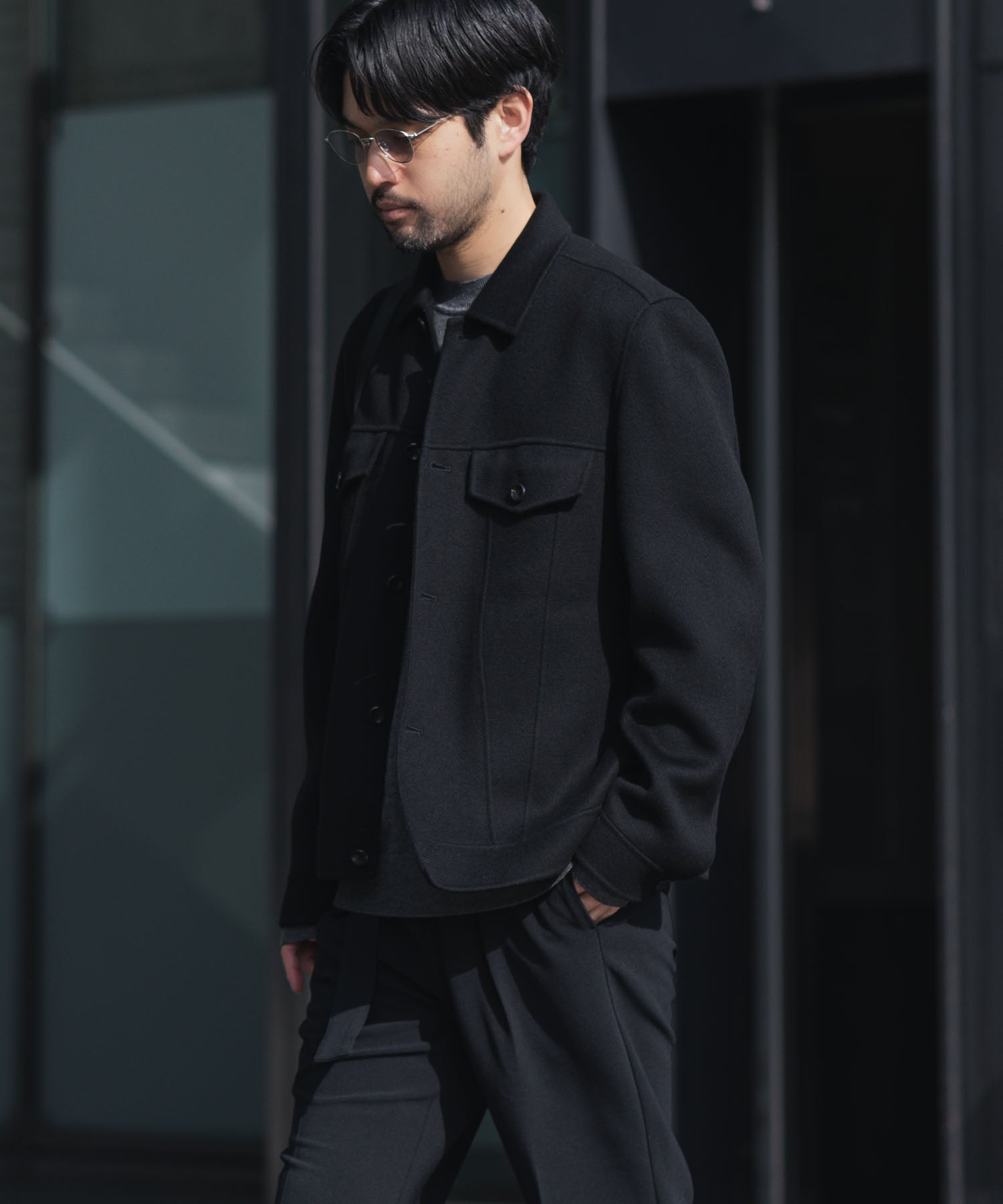 ATTACHMENT アタッチメントのWO/CA DOUBLE FACE BEAVER TRACKER JACKET - BLACKの公式通販サイトsession福岡セレクトショップ