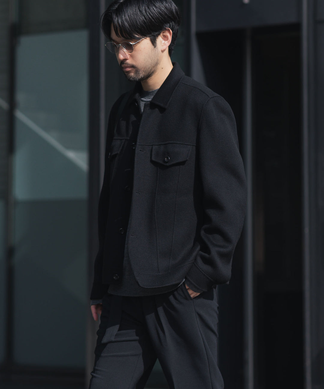 ATTACHMENT アタッチメントのWO/CA DOUBLE FACE BEAVER TRACKER JACKET - BLACKの公式通販サイトsession福岡セレクトショップ