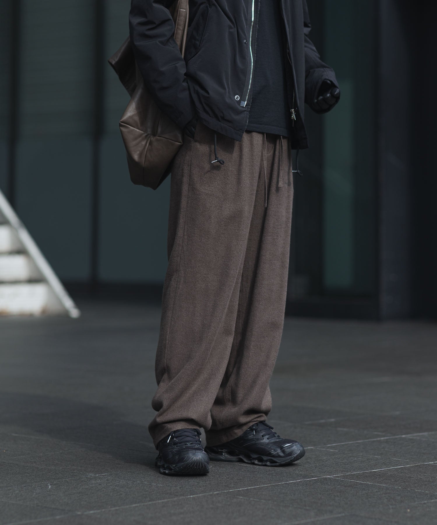 ATTACHMENT アタッチメントのRY/CO/SI FLANNEL 1TUCK EASY TROUSERS - D.GRAYの公式通販サイトsession福岡セレクトショップ