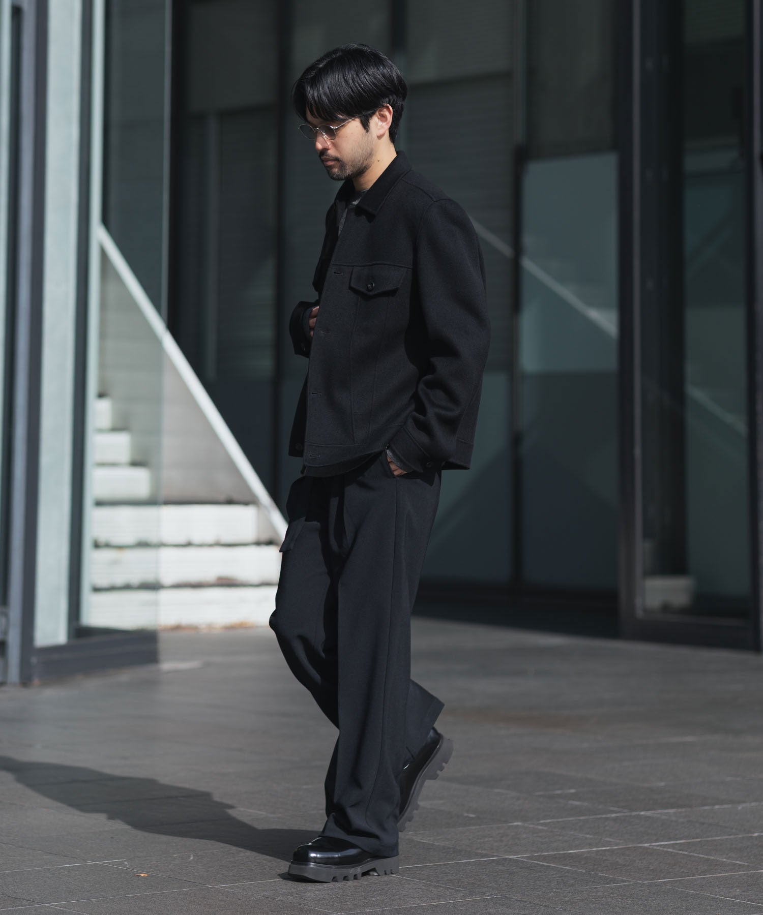 ATTACHMENT アタッチメントのWO/CA DOUBLE FACE BEAVER TRACKER JACKET - BLACKの公式通販サイトsession福岡セレクトショップ