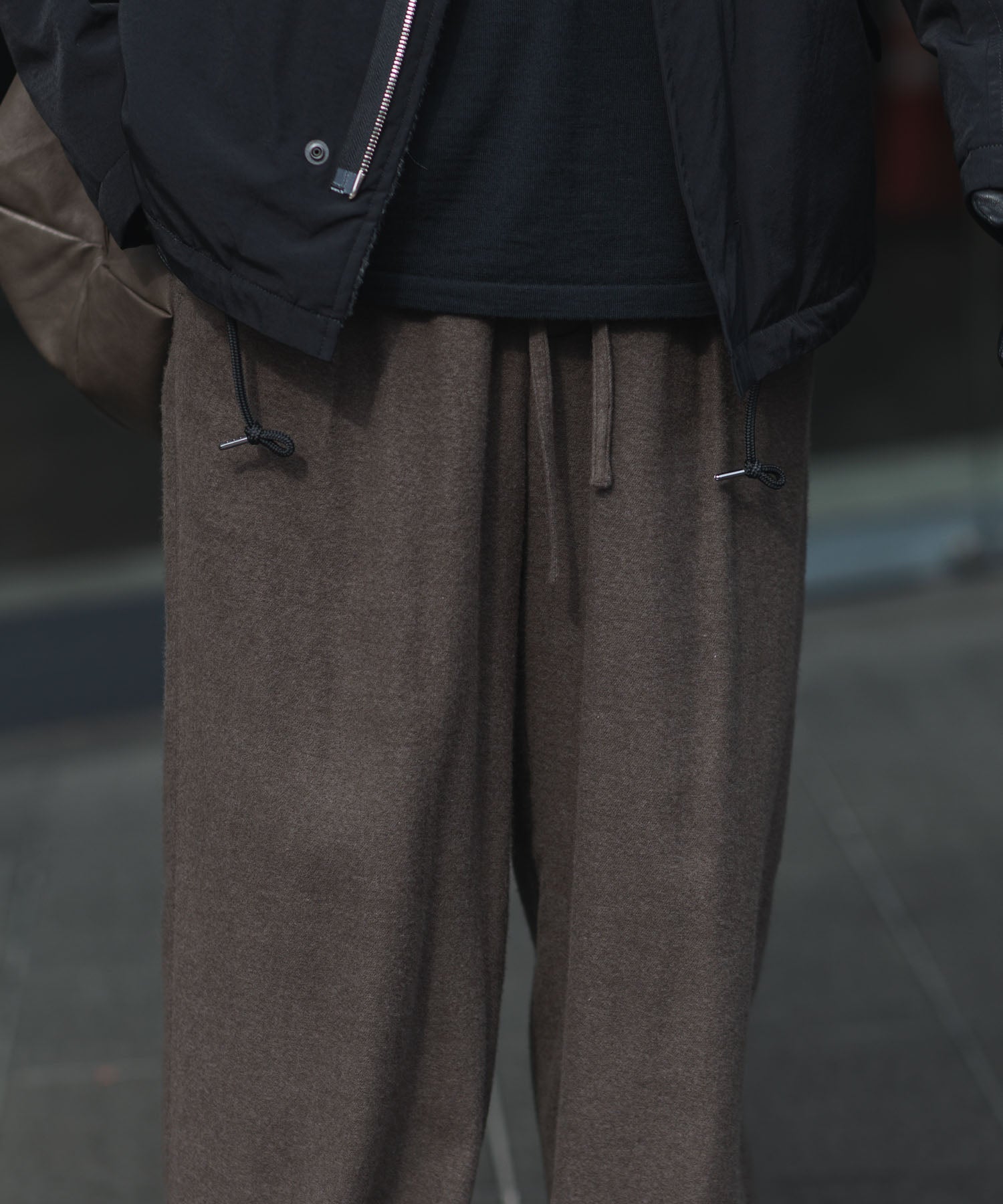 ATTACHMENT アタッチメントのRY/CO/SI FLANNEL 1TUCK EASY TROUSERS - D.GRAYの公式通販サイトsession福岡セレクトショップ