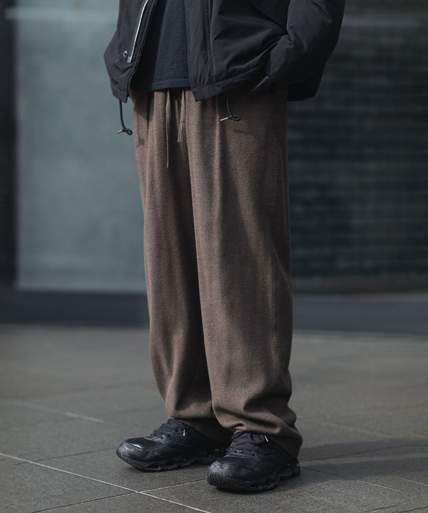 ATTACHMENT アタッチメントのRY/CO/SI FLANNEL 1TUCK EASY TROUSERS - D.GRAYの公式通販サイトsession福岡セレクトショップ