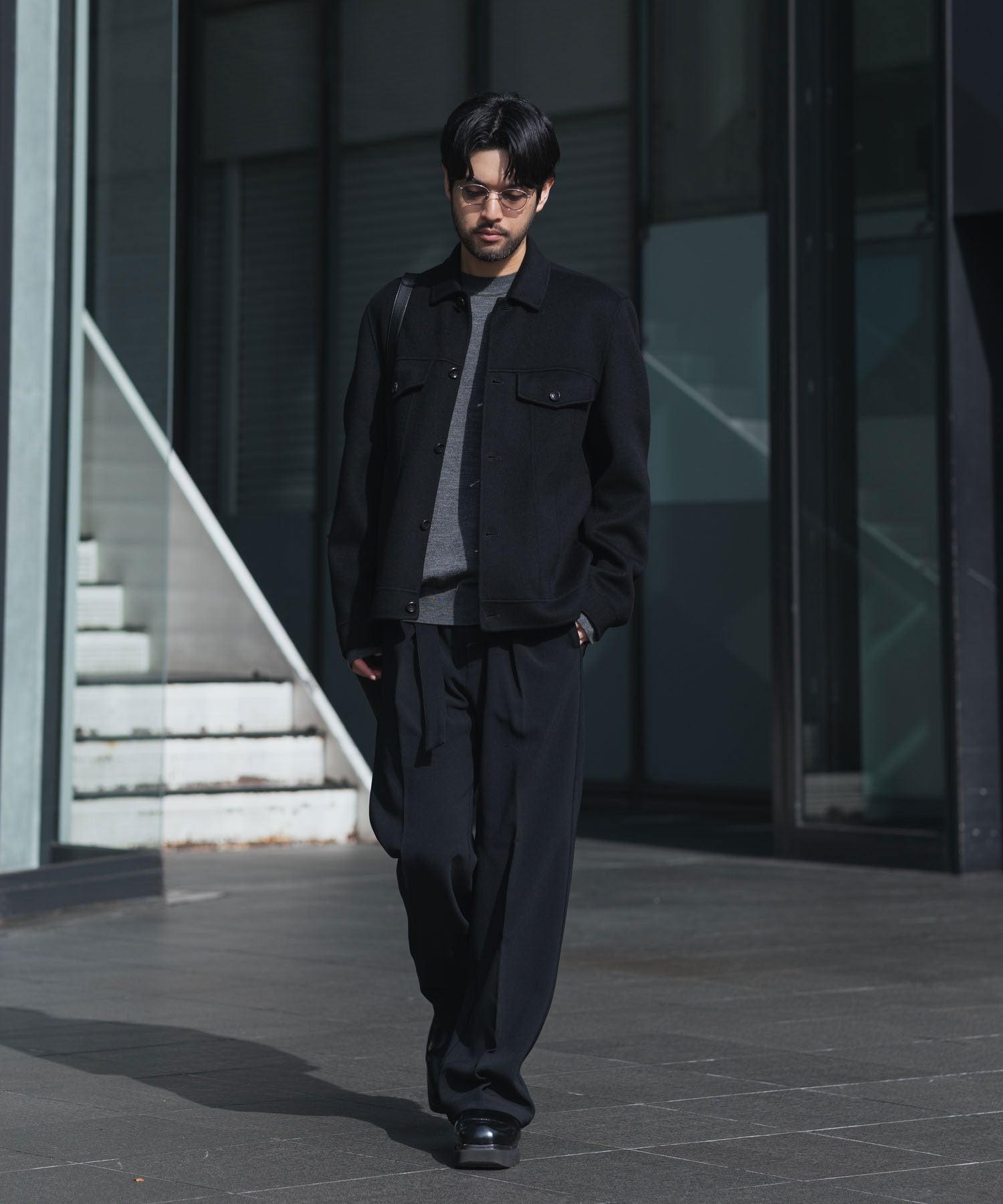 ATTACHMENT アタッチメントのWO/CA DOUBLE FACE BEAVER TRACKER JACKET - BLACKの公式通販サイトsession福岡セレクトショップ