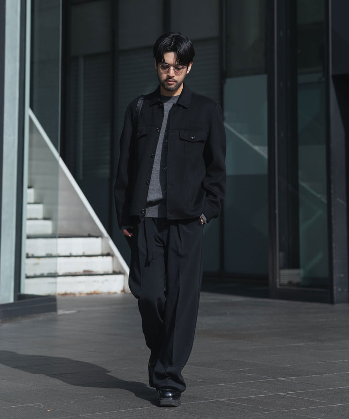 ATTACHMENT アタッチメントのWO/CA DOUBLE FACE BEAVER TRACKER JACKET - BLACKの公式通販サイトsession福岡セレクトショップ