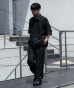 画像をギャラリービューアに読み込む, ATTACHMENT / EXCLUSIVE ITEMアタッチメントのPE LIGHT TROPICAL EASY TROUSERS - BLACKの公式通販サイトsession福岡セレクトショップ
