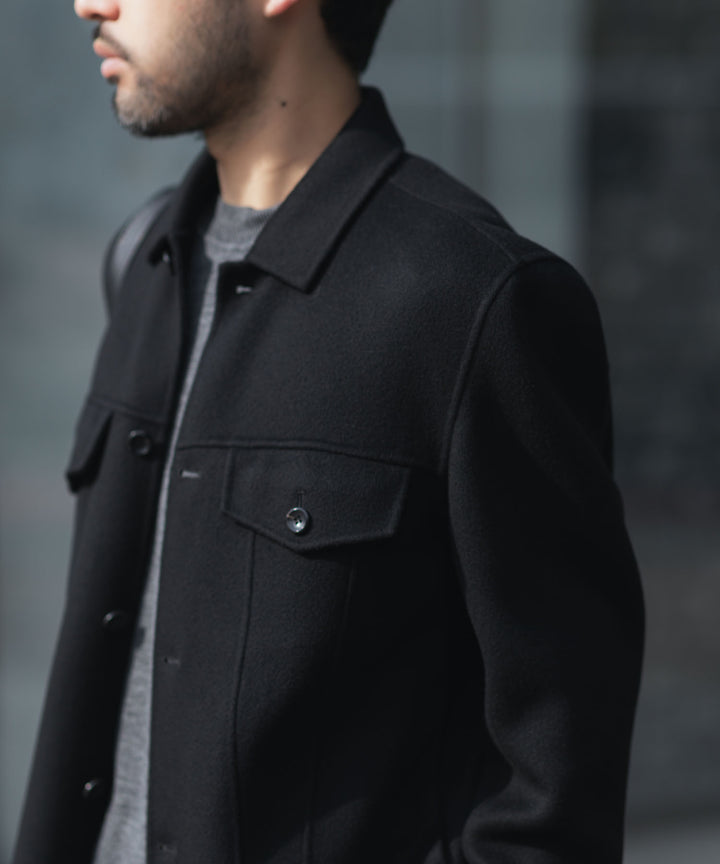 ATTACHMENT アタッチメントのWO/CA DOUBLE FACE BEAVER TRACKER JACKET - BLACKの公式通販サイトsession福岡セレクトショップ
