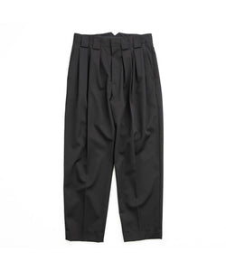 DOUBLE WIDE TROUSERS ST.232-1 BLACK stein シュタイン session 通販 21ss 21aw