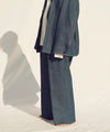 【INTÉRIM】10oz BLUE SHUTTLE DENIM 1-TUCK BAGGY SLACKS