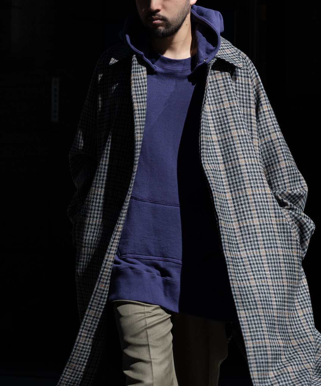 INTERIM(インテリム)の22AWコレクションのHYPER BIG LOOP WHEEL SIDE SEAMLESS AFTER HOODED SWEAT PARKAのNASU