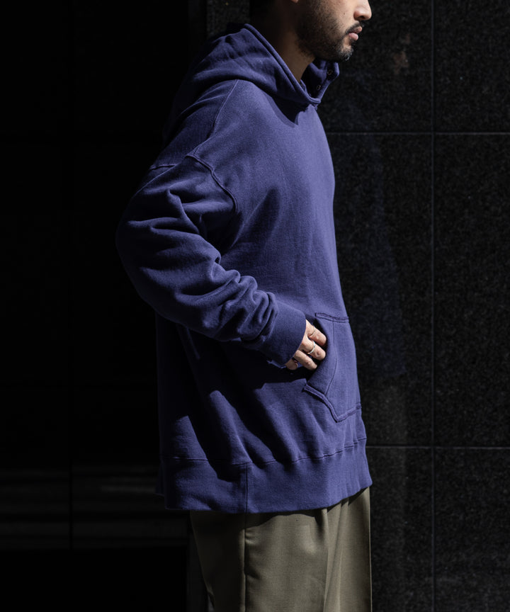 INTERIM(インテリム)の22AWコレクションのHYPER BIG LOOP WHEEL SIDE SEAMLESS AFTER HOODED SWEAT PARKAのNASU