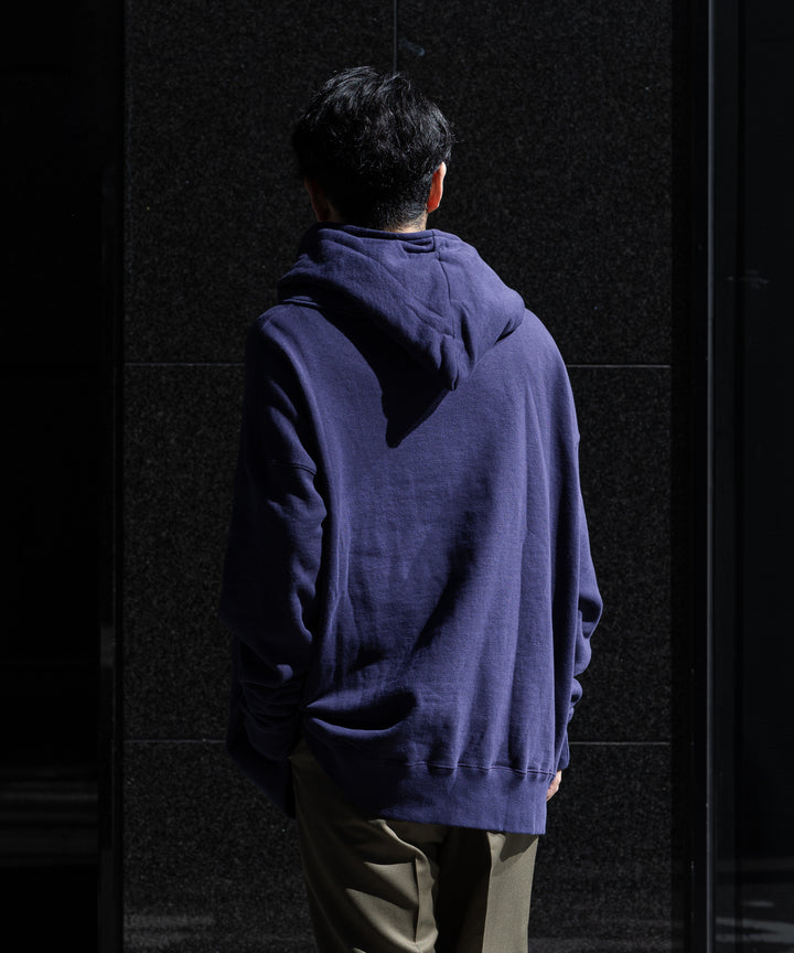 INTERIM(インテリム)の22AWコレクションのHYPER BIG LOOP WHEEL SIDE SEAMLESS AFTER HOODED SWEAT PARKAのNASU