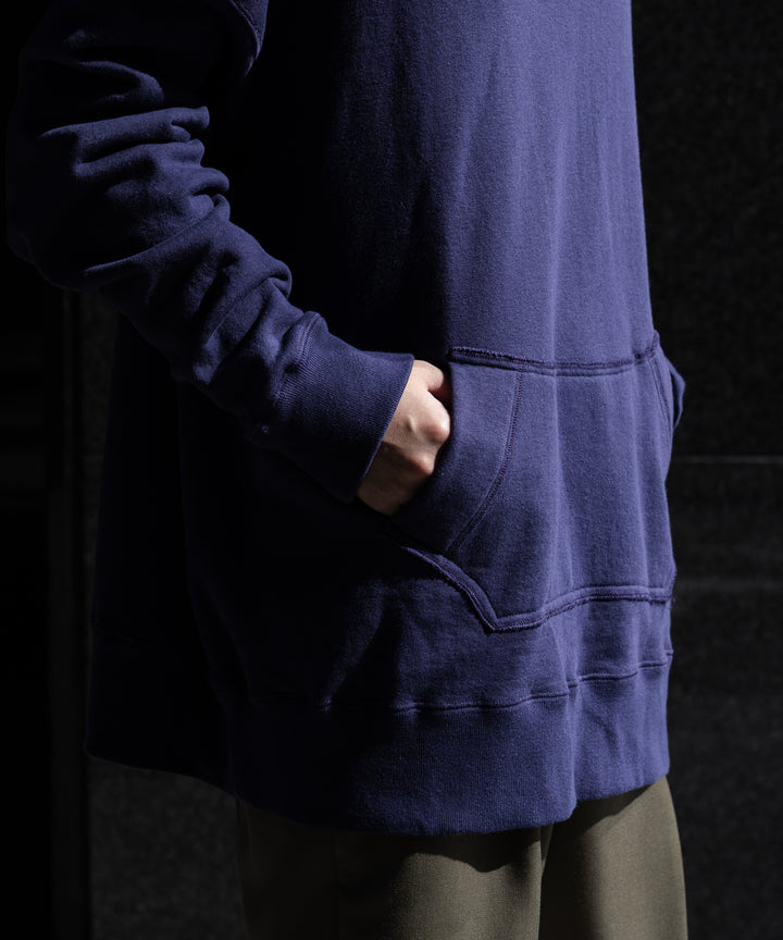INTERIM(インテリム)の22AWコレクションのHYPER BIG LOOP WHEEL SIDE SEAMLESS AFTER HOODED SWEAT PARKAのNASU