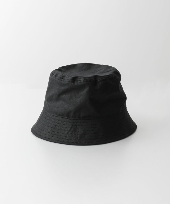 INTÉRIM(インテリム)のバケットハット UK OILED CLOTH BUCKET HAT - BLACK