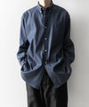 【INTÉRIM】90’S FIT UK LIGHT DENIM BUTTON DOWN SHIRT - NAVY