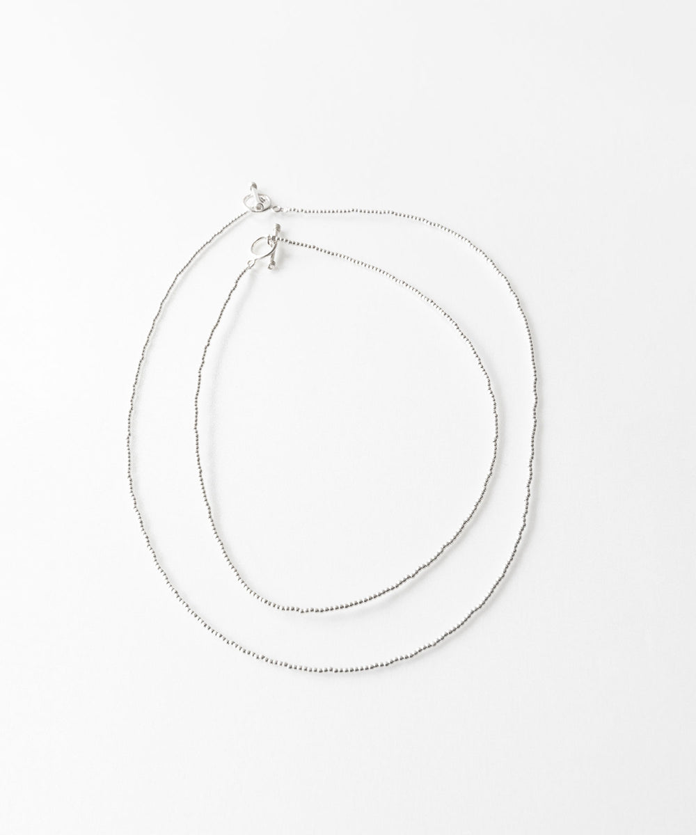【INTÉRIM】TAXCO SILVER PAIR NECKLACE - SILVER