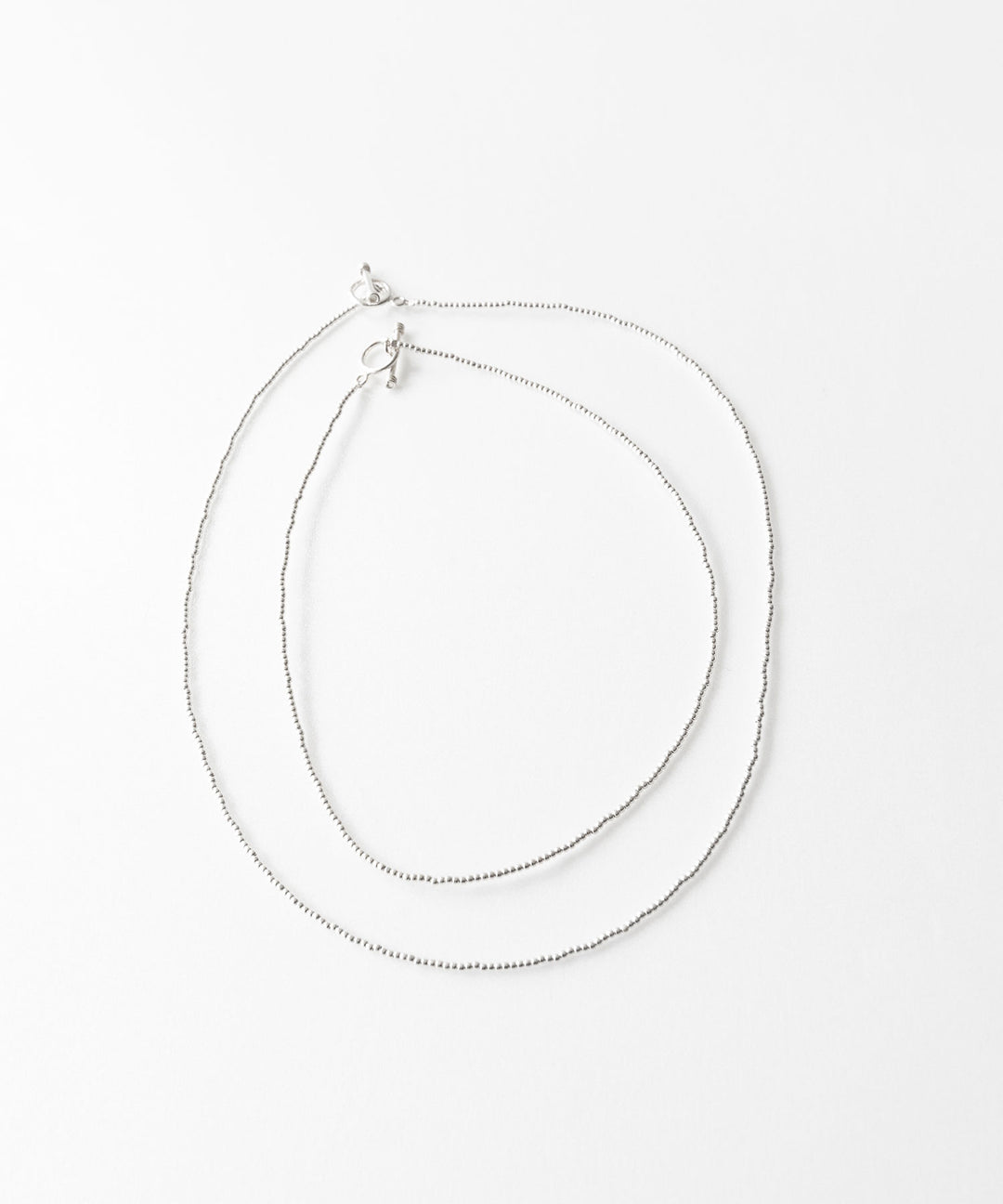 【INTÉRIM】TAXCO SILVER PAIR NECKLACE - SILVER