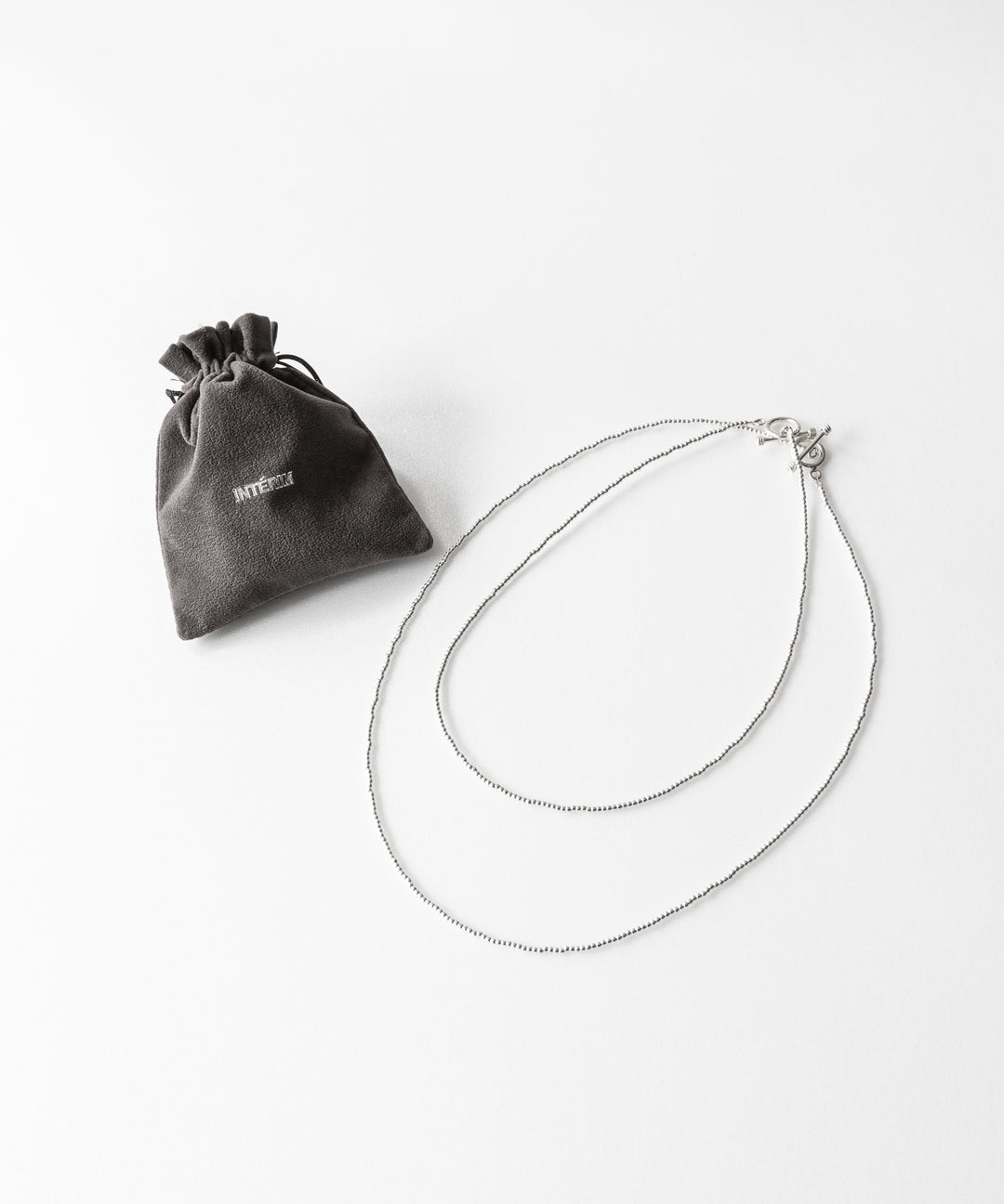 【INTÉRIM】TAXCO SILVER PAIR NECKLACE - SILVER