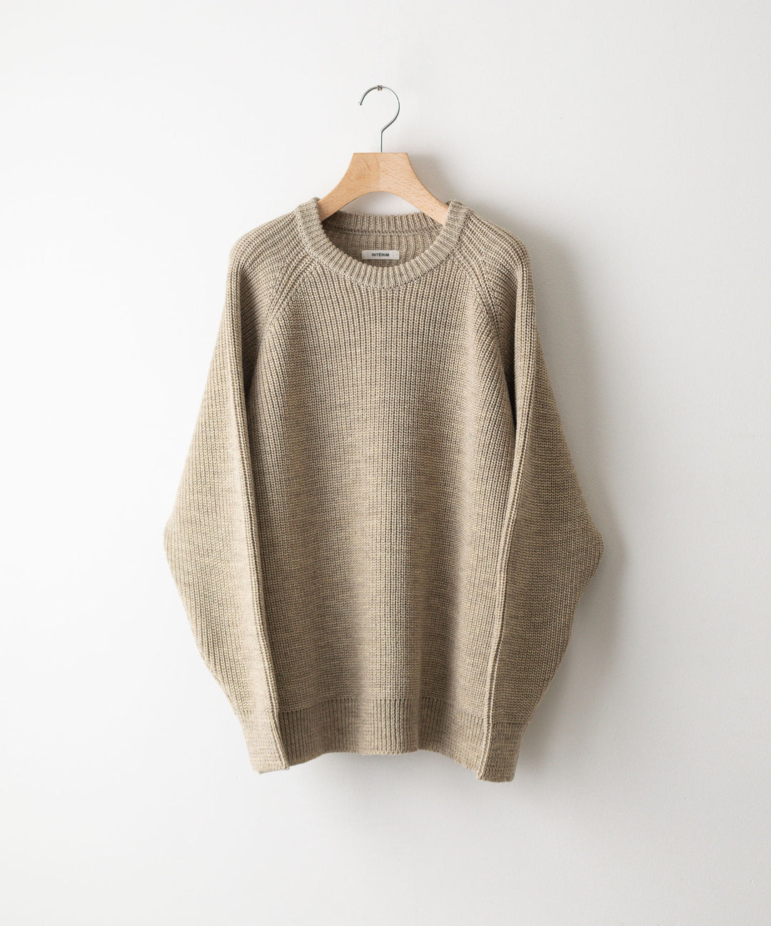 【INTÉRIM】NATURAL WOOL HEAVY FISHERMAN - NATURAL BEIGE 22aw 公式通販サイト session福岡セレクトショップ