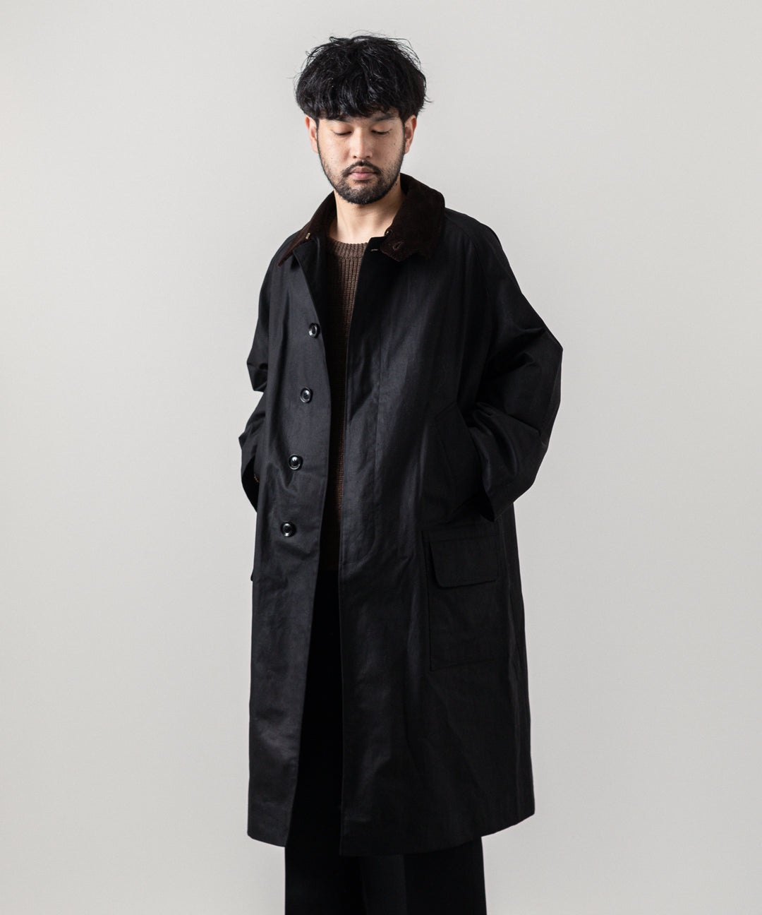 INTÉRIM インテリム HYPER BIG OILED CLOTH SINGLE RAGLAN 4PK FLAP COAT 公式通販サイト sessionセッション福岡セレクトショップ