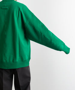 stein / シュタイン】OVERSIZED UNTWISTED YARN SWEAT LS - GREEN