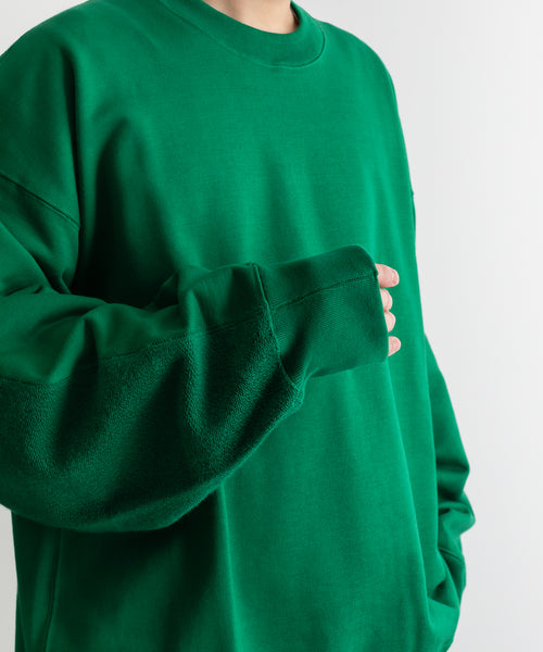 stein / シュタイン】OVERSIZED UNTWISTED YARN SWEAT LS - GREEN