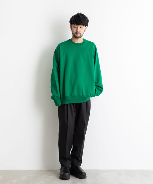 stein / シュタイン】OVERSIZED UNTWISTED YARN SWEAT LS - GREEN