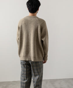 【INTÉRIM】NATURAL WOOL HEAVY FISHERMAN - NATURAL BEIGE 22aw 公式通販サイト session福岡セレクトショップ
