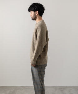 【INTÉRIM】NATURAL WOOL HEAVY FISHERMAN - NATURAL BEIGE 22aw 公式通販サイト session福岡セレクトショップ