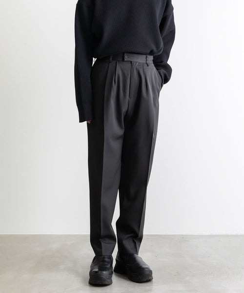 stein / シュタイン】WIDE TAPERED TROUSERS - SHADE CHARCOAL | 公式