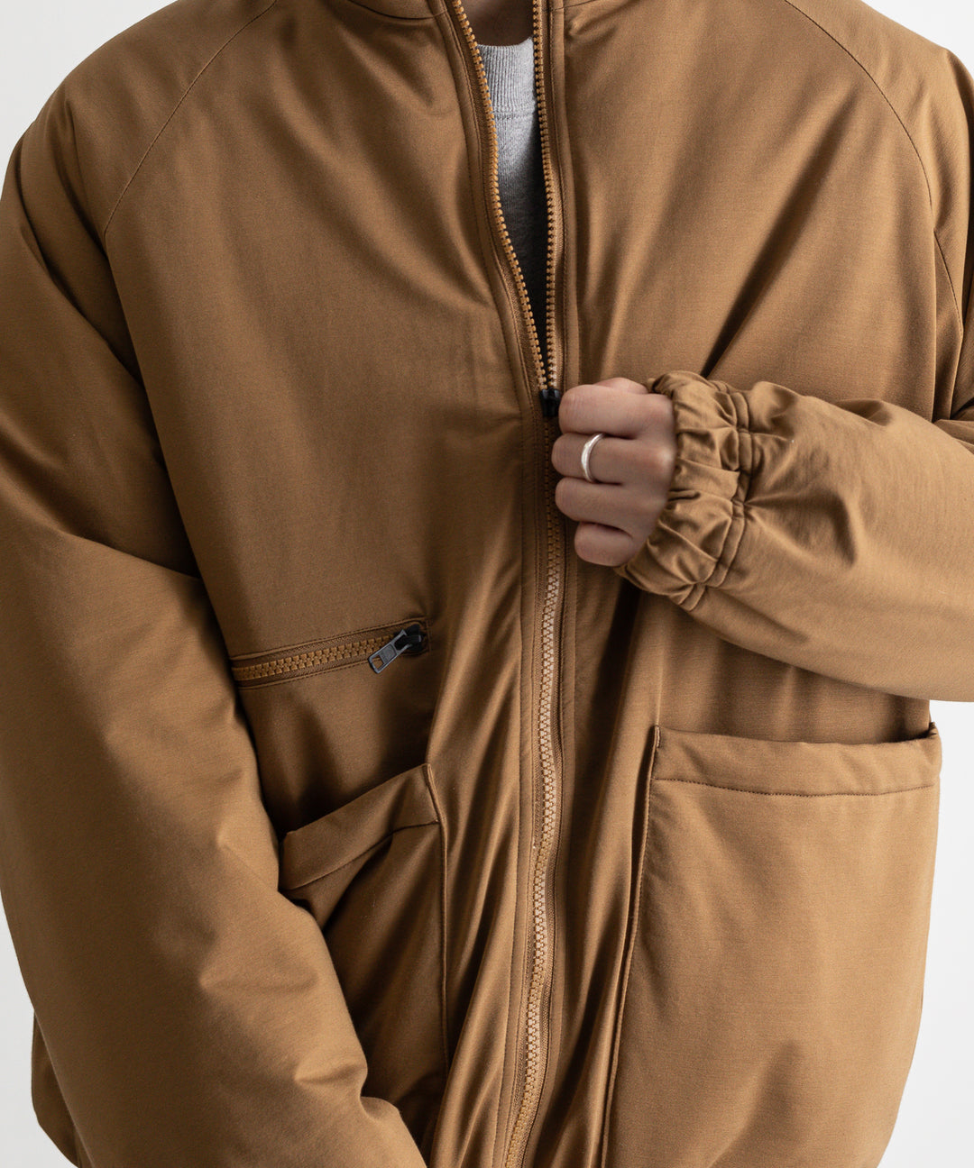 【KANEMASA】TYPEWRITER KNIT PCU BLOUSON - COYOTE