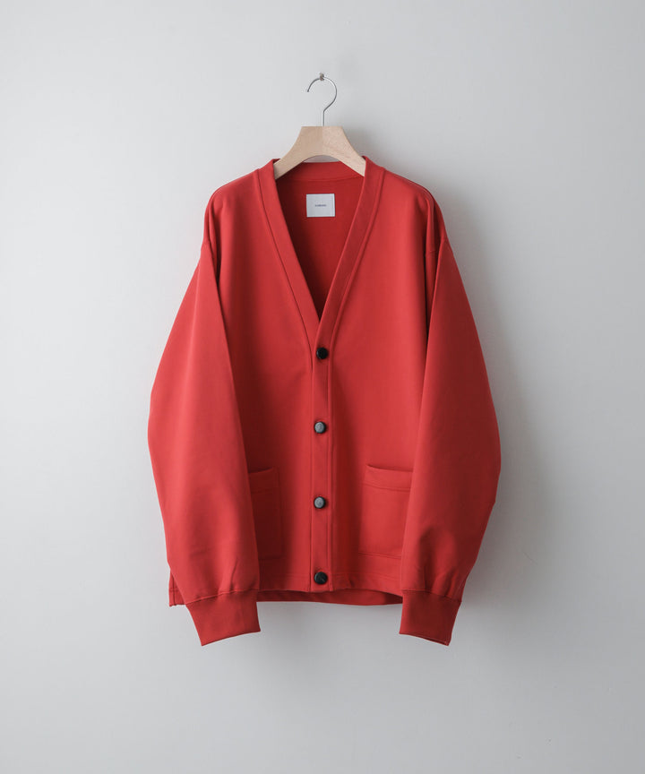 カネマサ通販【KANEMASA】SUPER FINE GAUGE CARDIGANのRED
