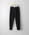 【KANEMASA】HIGH GAUGE ECONYL SLACKS - BLACK
