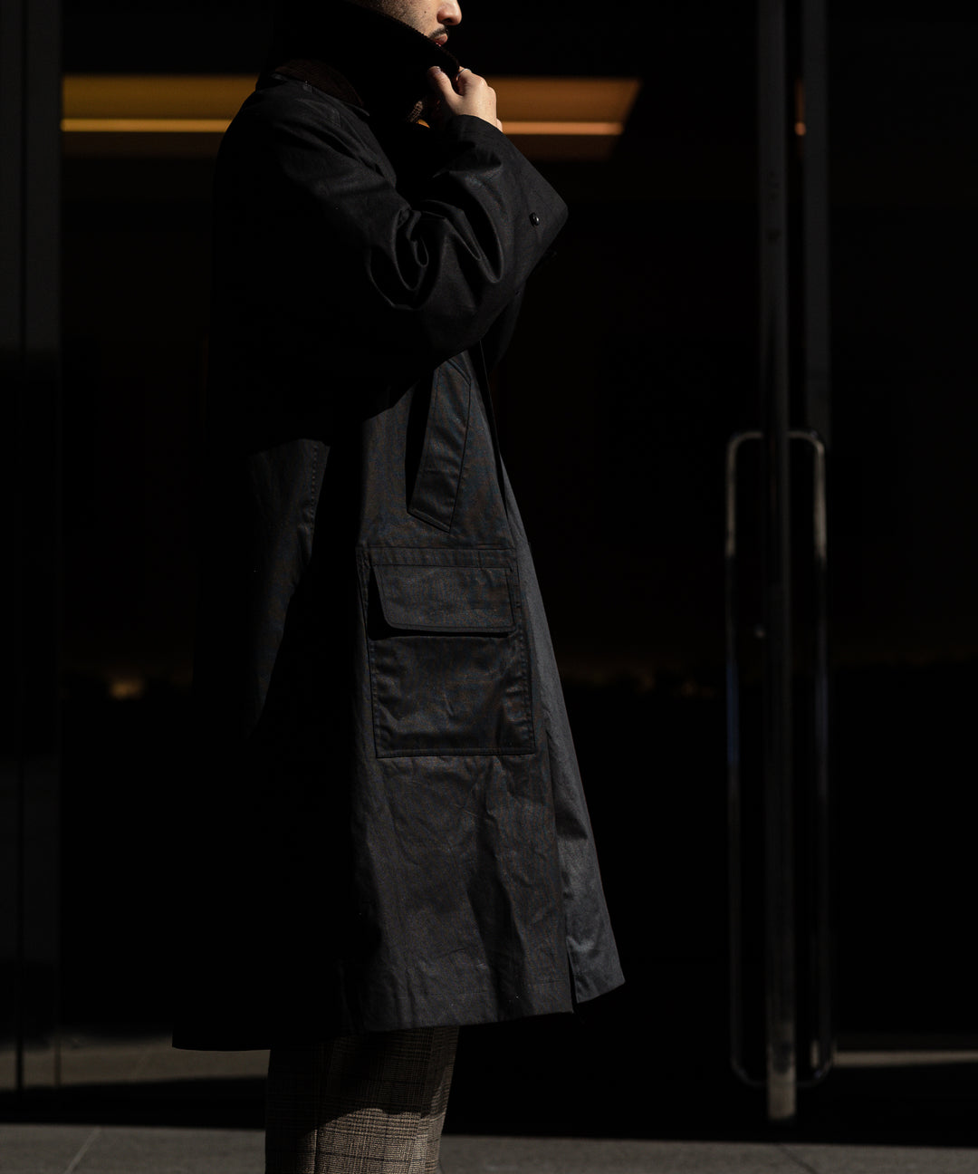 INTÉRIM インテリム HYPER BIG OILED CLOTH SINGLE RANGE 4PK FLAP COAT 公式通販サイト sessionセッション福岡セレクトショップ