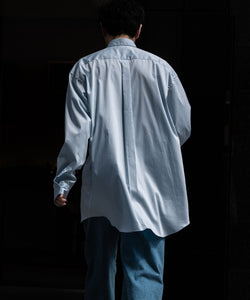 INTERIM(インテリム)の22AWコレクションのHYPER BIG 200/2 SUPIMA TWILL REGULAR COLLAR SHIRTの L.BLUE